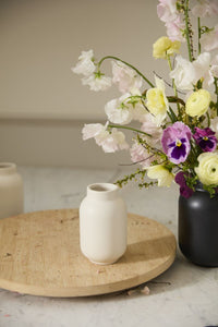 Design Shop White Susie Vase, 3" X 4.5", Set of 6.