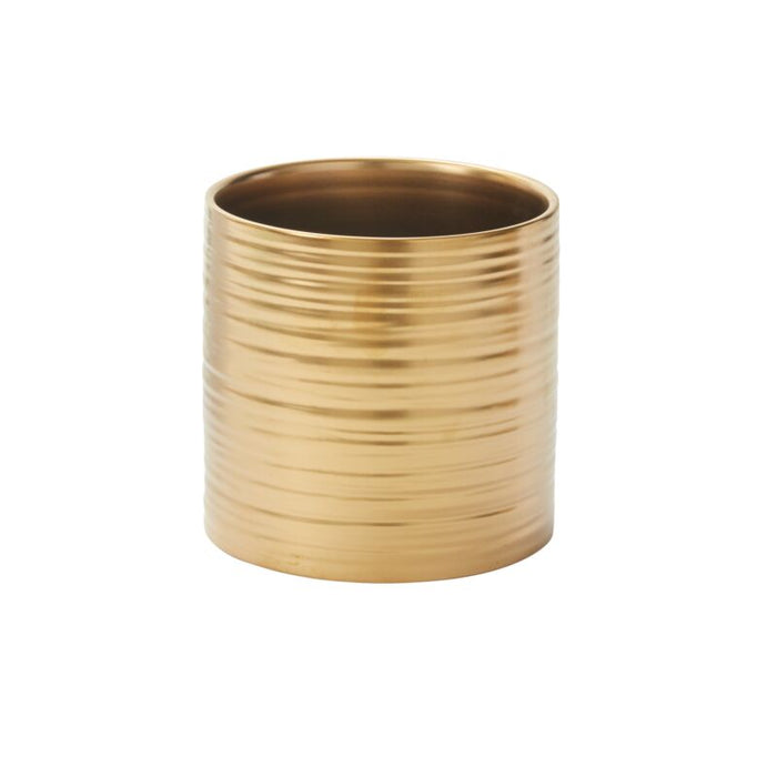 Design Shop Gold Gold Everest Collection Pot, 6.75" X 6.25".