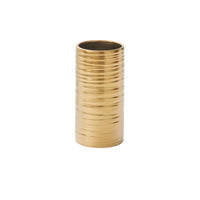 Design Shop Gold Gold Everest Collection Vase, 3.5" X 7", Set of 2.