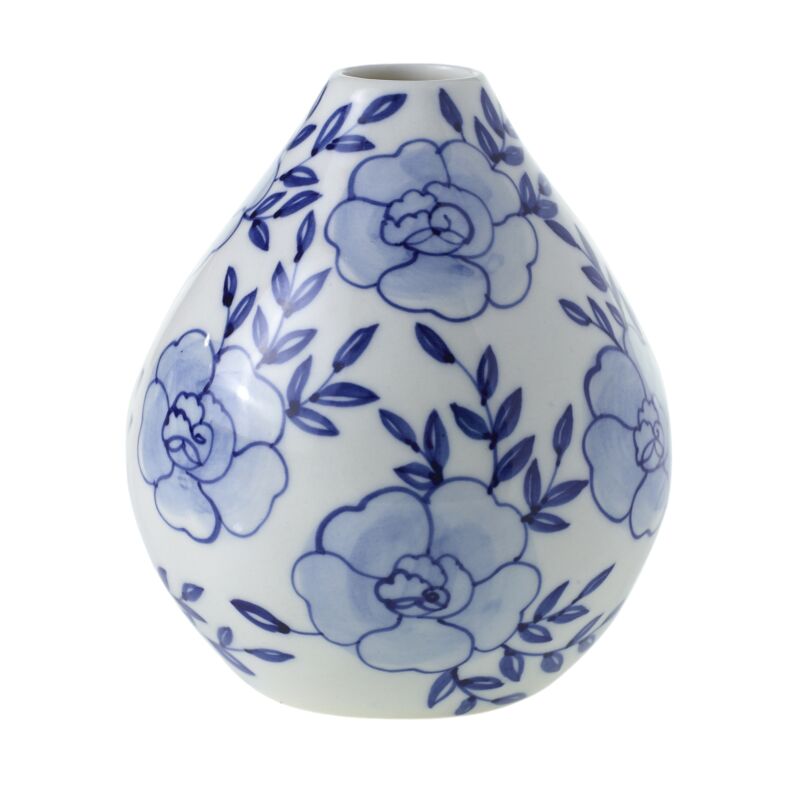 Design Shop Blue Eleanor Collection Budvase, 4" X 4.5".