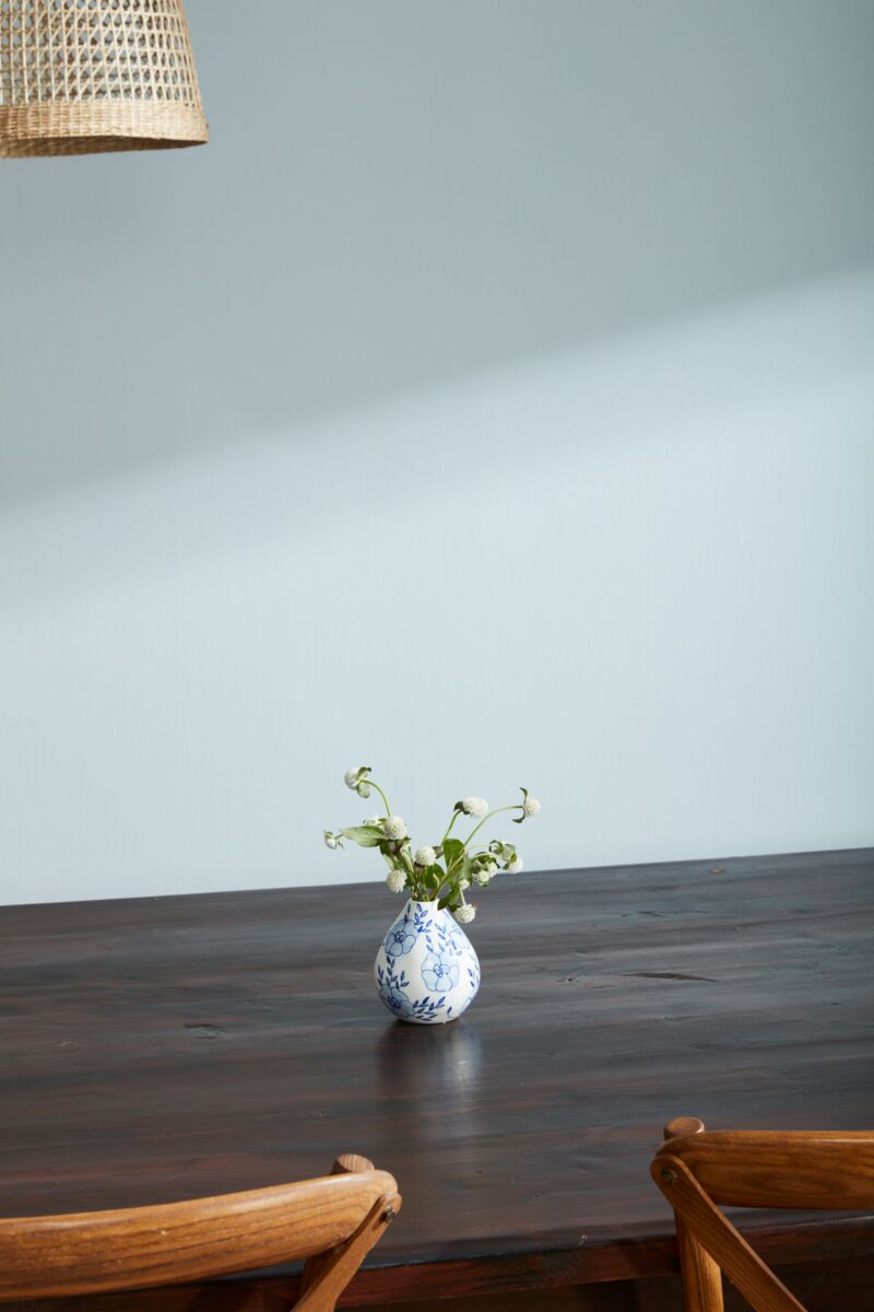 Design Shop Blue Eleanor Collection Budvase, 4" X 4.5".