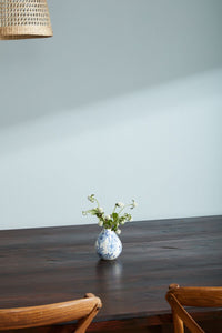 Design Shop Blue Eleanor Collection Budvase, 4" X 4.5".