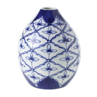 Design Shop Blue Eleanor Collection Budvase, 4.25" X 5.5".