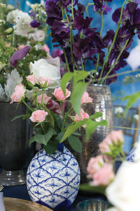 Design Shop Blue Eleanor Collection Budvase, 4.25" X 5.5".