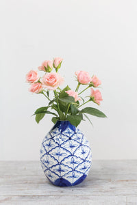 Design Shop Blue Eleanor Collection Budvase, 4.25" X 5.5".