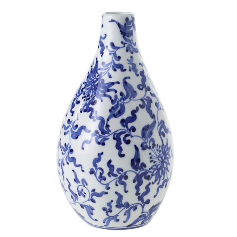 Design Shop Blue Eleanor Collection Budvase, 3.5" X 7".
