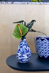 Design Shop Blue Eleanor Collection Budvase, 3.5" X 7".