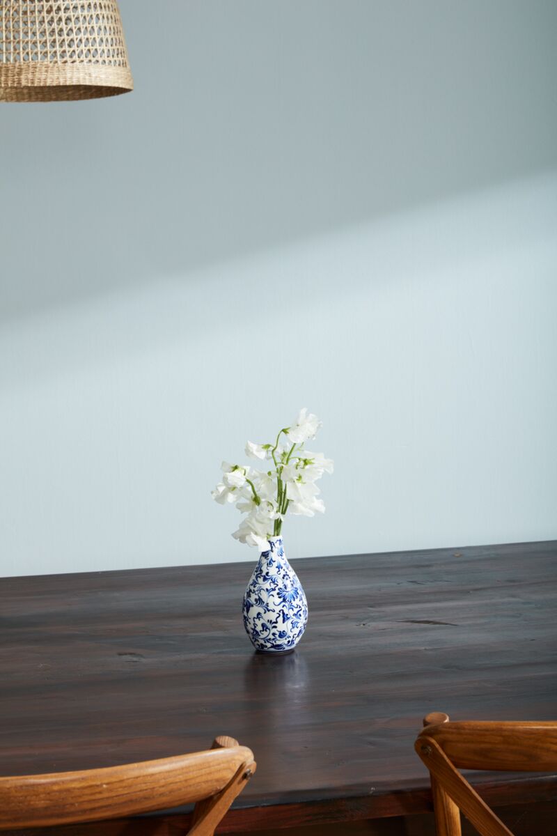 Design Shop Blue Eleanor Collection Budvase, 3.5" X 7".