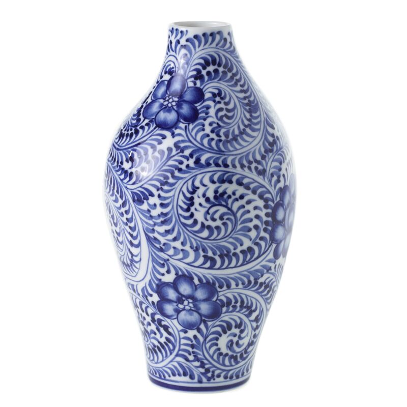 Design Shop Blue Eleanor Collection Budvase, 3.5" X 7".