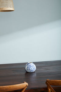 Design Shop Blue Eleanor Collection Vase, 6.25" X 4.75".