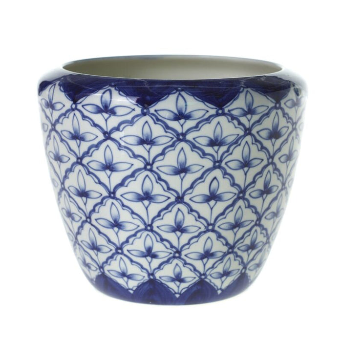 Design Shop Blue Eleanor Collection Pot, 7.25" X 6".