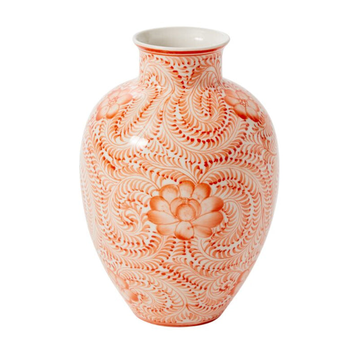 Design Shop Coral Eleanor Collection Vase, 6.5" X 9.25".
