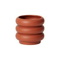 Design Shop Terracotta Motley Pot, 4" X 4", Set of 4.