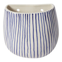 Design Shop Blue Wim Wall Planter, 4" X 3.75", Set of 2.