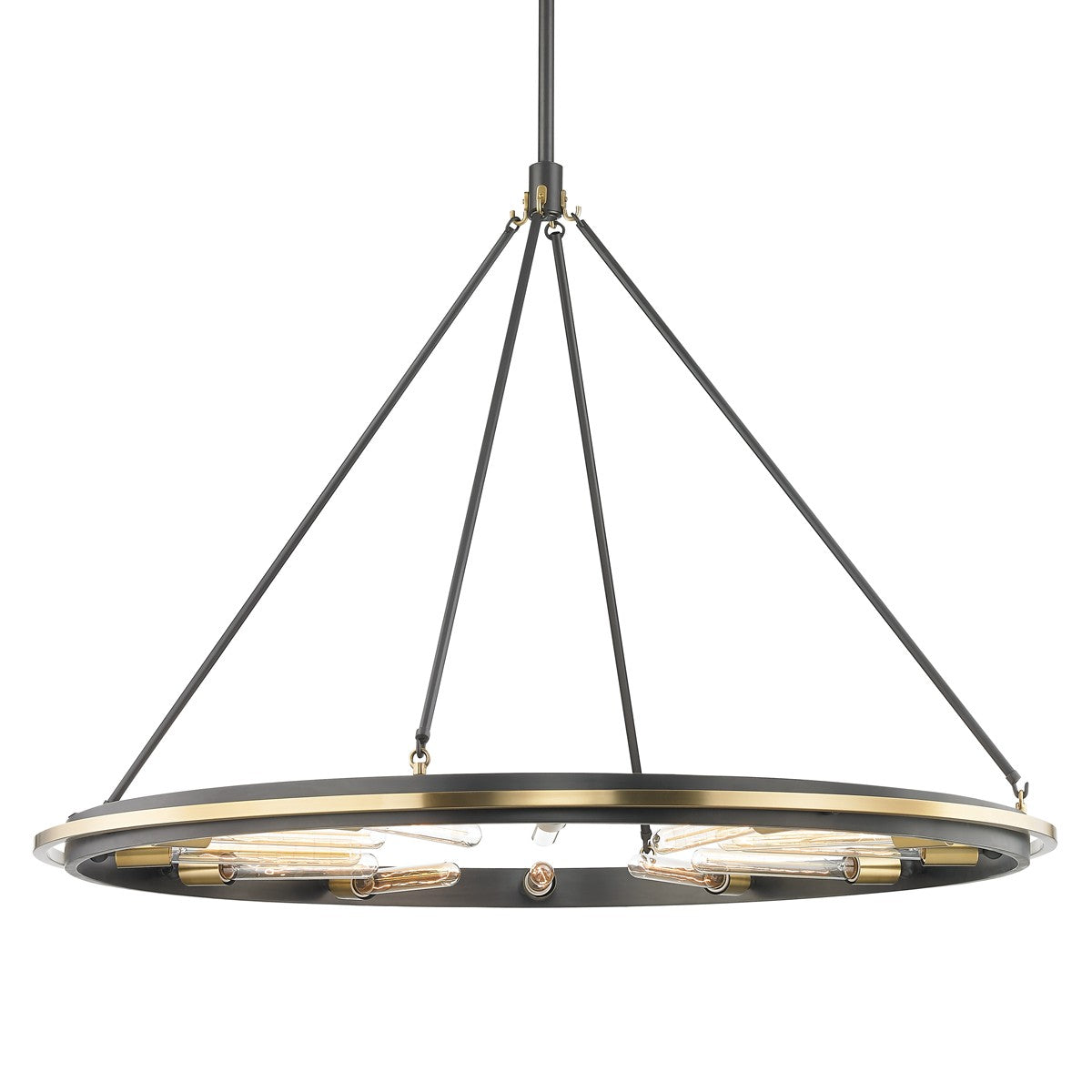 Hudson Valley - 2745-AOB - 12 Light Chandelier - Chambers - Aged Brass/Old Bronze