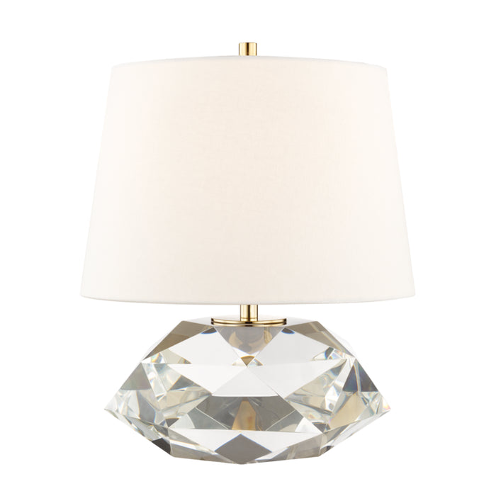 Hudson Valley One Light Table Lamp from the Henley collection in Aged Brass finish