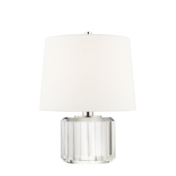 Hudson Valley One Light Table Lamp from the Hague collection in Polished Nickel finish