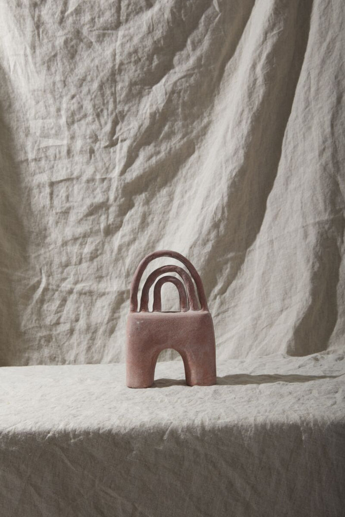 Design Shop Terracotta Signal Vase, 5" X 8", Set of 2.