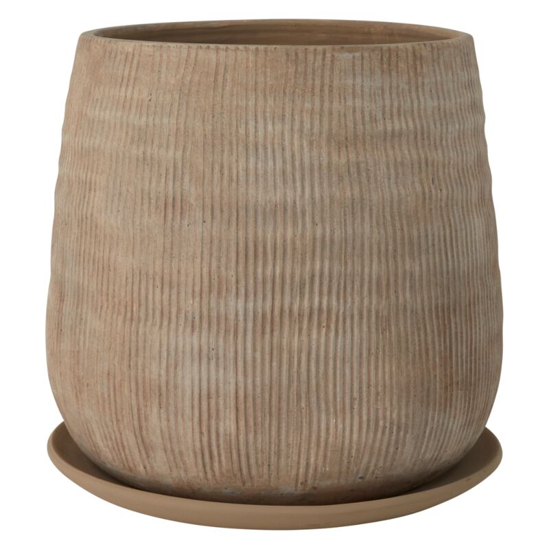 Design Shop Tan Holt Pot, 14.75" X 14"