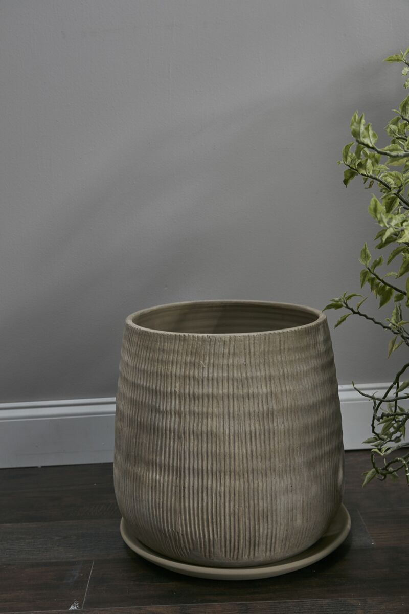 Design Shop Tan Holt Pot, 14.75" X 14"
