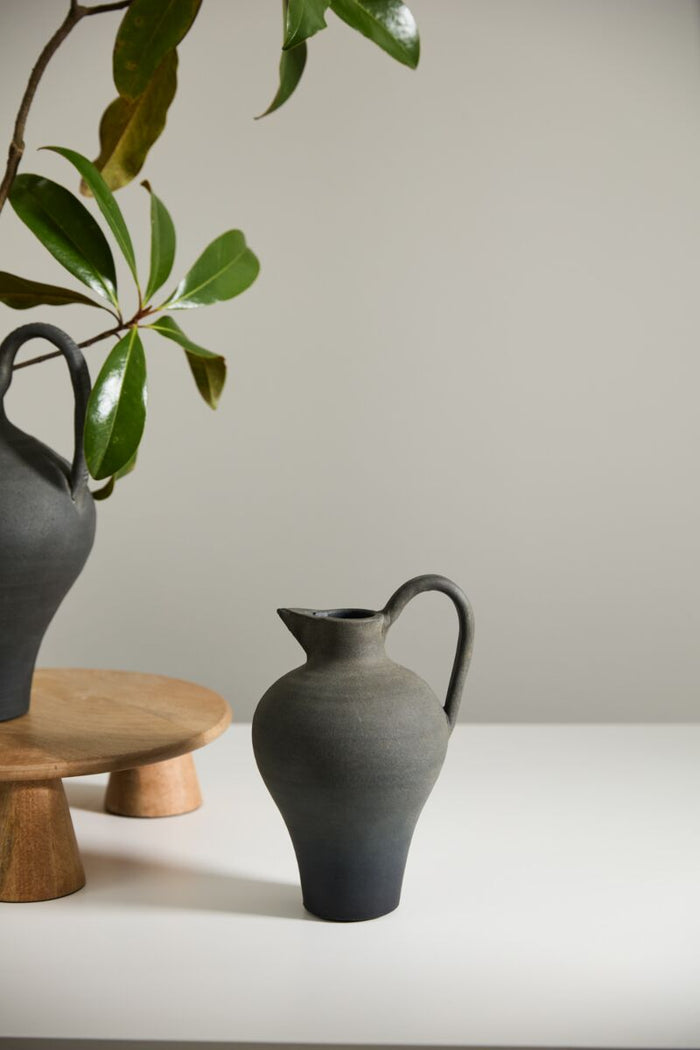 Design Shop Black Ravine Jug, 7" X 11.75".