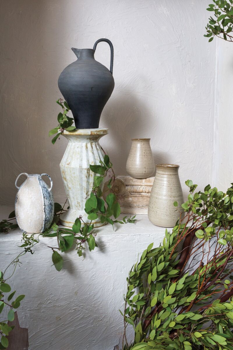 Design Shop Black Ravine Jug, 9.25" X 14".