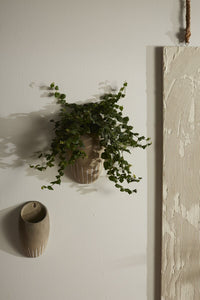 Design Shop Tan Tatcha Wall Vase, 6" X 11.25".
