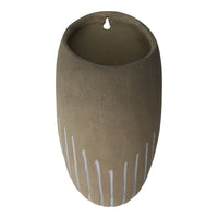 Design Shop Tan Tatcha Wall Vase, 6" X 11.25".
