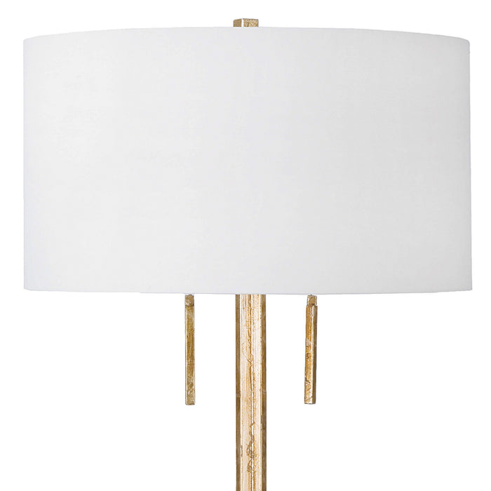 Regina Andrew Two Light Table Lamp from the Le collection in Antique Gold Leaf finish