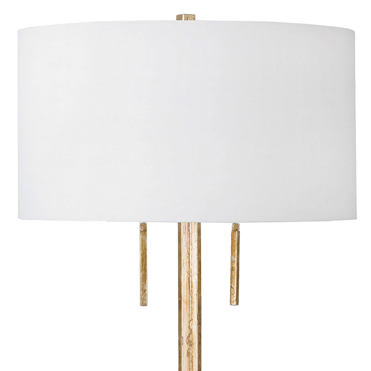 Regina Andrew Two Light Table Lamp from the Le collection in Antique Gold Leaf finish