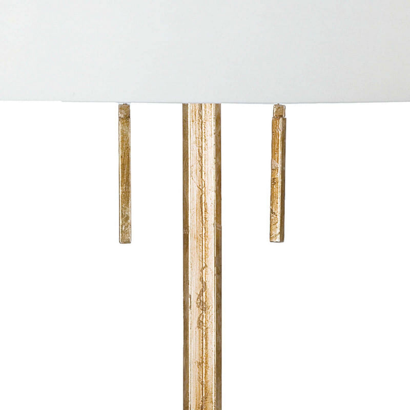 Regina Andrew Two Light Table Lamp from the Le collection in Antique Gold Leaf finish