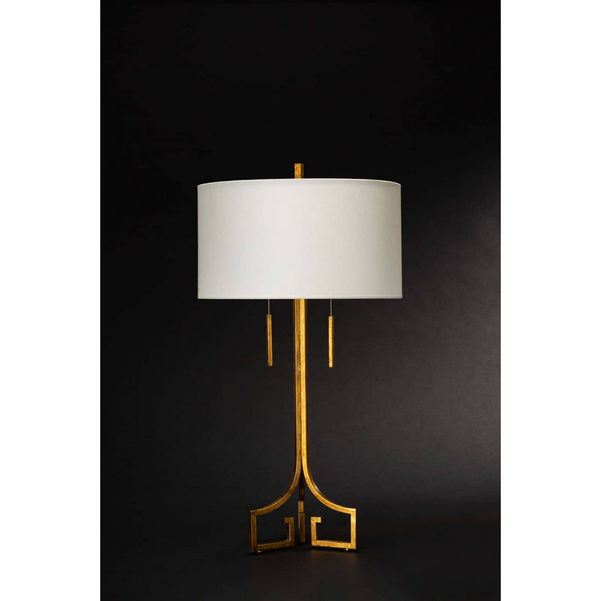 Regina Andrew Two Light Table Lamp from the Le collection in Antique Gold Leaf finish