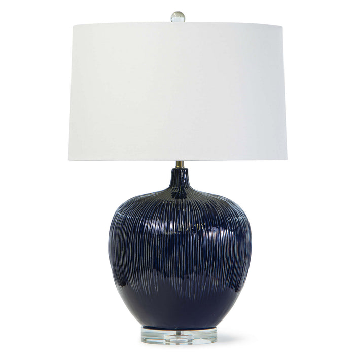 Regina Andrew One Light Table Lamp from the Wisteria collection in Blue finish