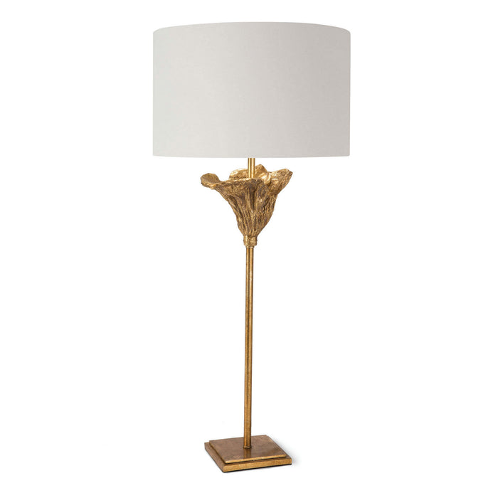 Regina Andrew One Light Table Lamp from the Monet collection in Antique Gold Leaf finish