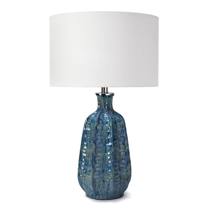 Regina Andrew One Light Table Lamp from the Antigua collection in Blue finish