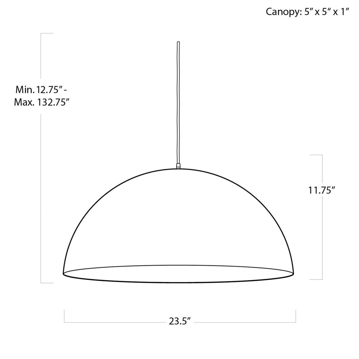 Regina Andrew - 16-1091WT - One Light Pendant - Sigmund - White