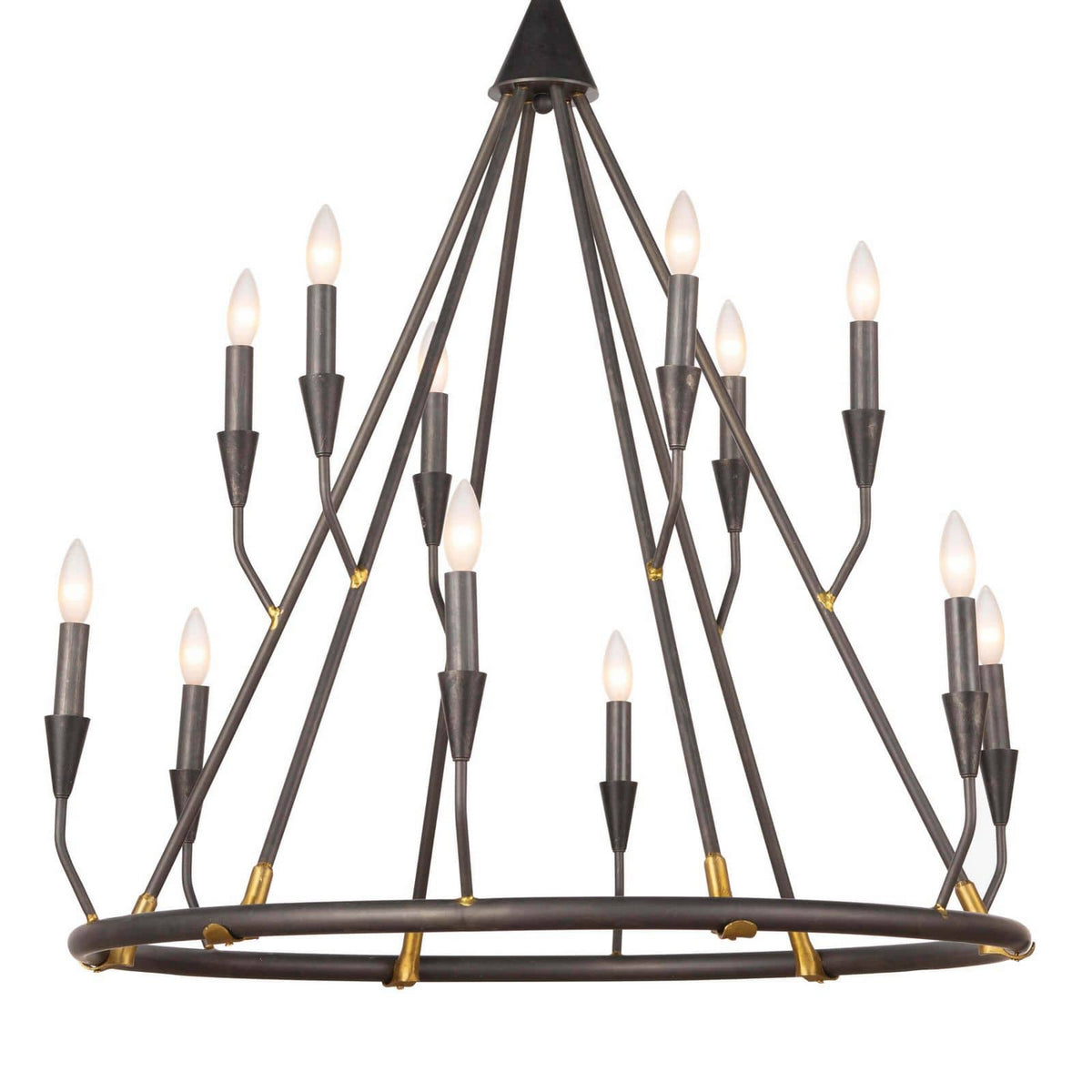 Regina Andrew - 16-1212 - 12 Light Chandelier - Sierra - Blackened Steel