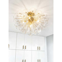 Regina Andrew - 16-1232CLR - Five Light Flush Mount - Poppy - Natural Brass