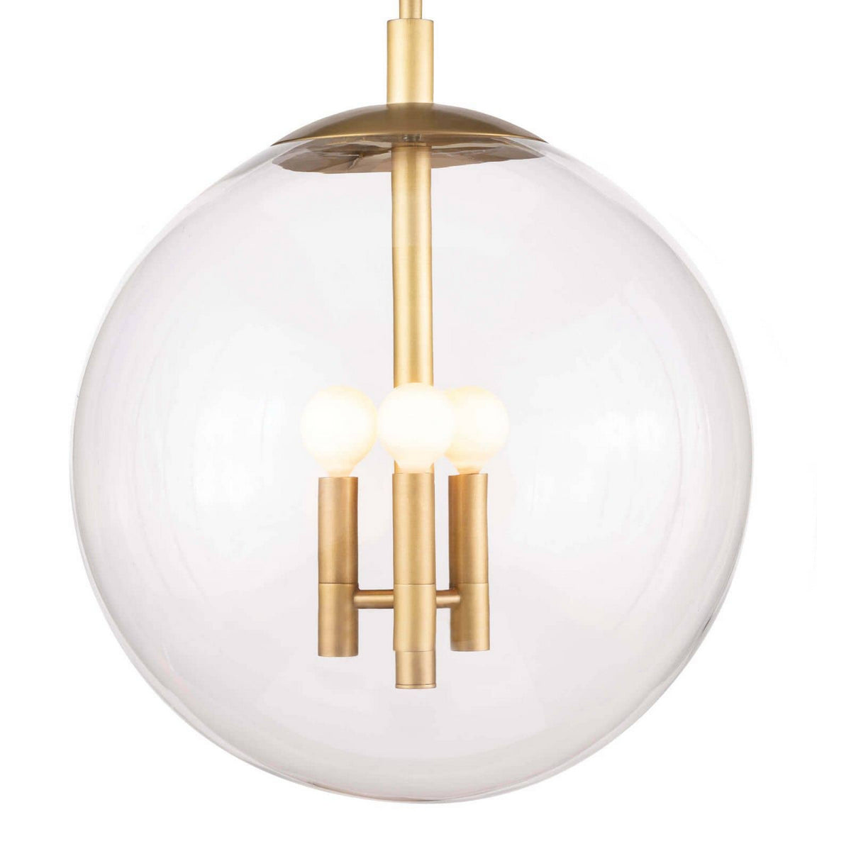 Regina Andrew - 16-1246NB - Three Light Pendant - Cafe - Natural Brass