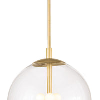 Regina Andrew - 16-1246NB - Three Light Pendant - Cafe - Natural Brass