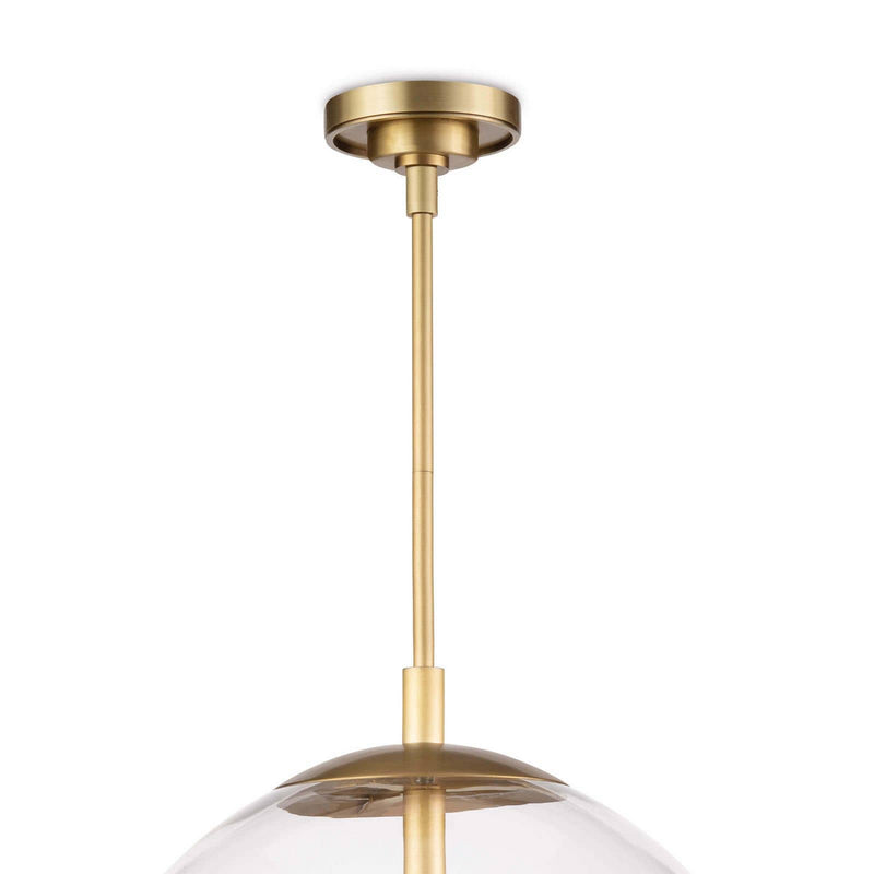 Regina Andrew - 16-1247NB - Three Light Pendant - Cafe - Natural Brass