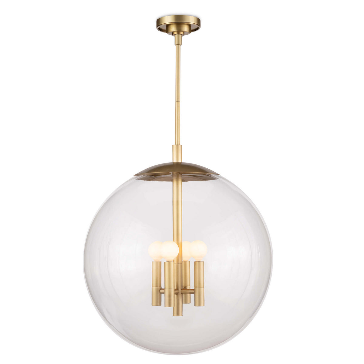 Regina Andrew - 16-1248NB - Four Light Pendant - Cafe - Natural Brass