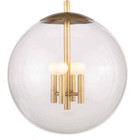 Regina Andrew - 16-1248NB - Four Light Pendant - Cafe - Natural Brass