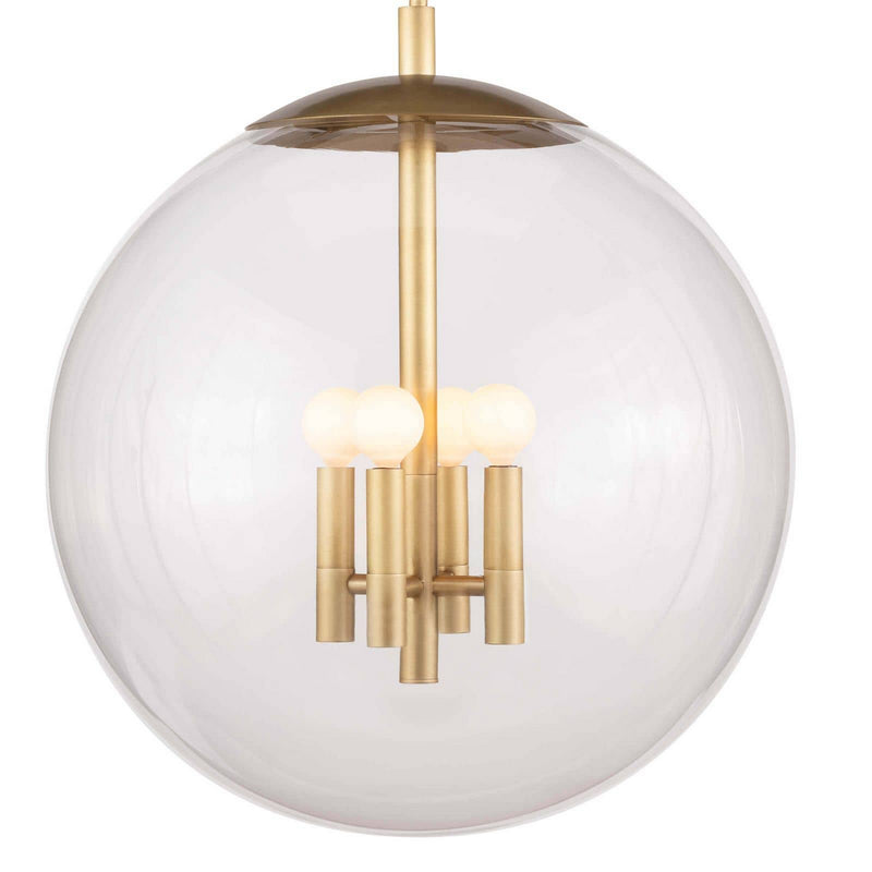 Regina Andrew - 16-1248NB - Four Light Pendant - Cafe - Natural Brass