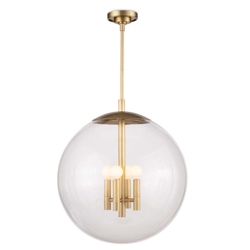 Regina Andrew - 16-1248NB - Four Light Pendant - Cafe - Natural Brass