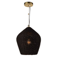 Regina Andrew - 16-1261BLK - One Light Pendant - Georgian - Black