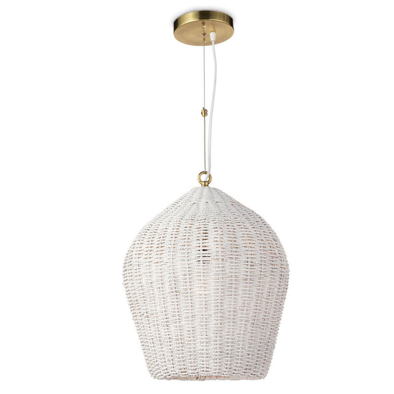 Regina Andrew - 16-1261WT - One Light Pendant - Georgian - White