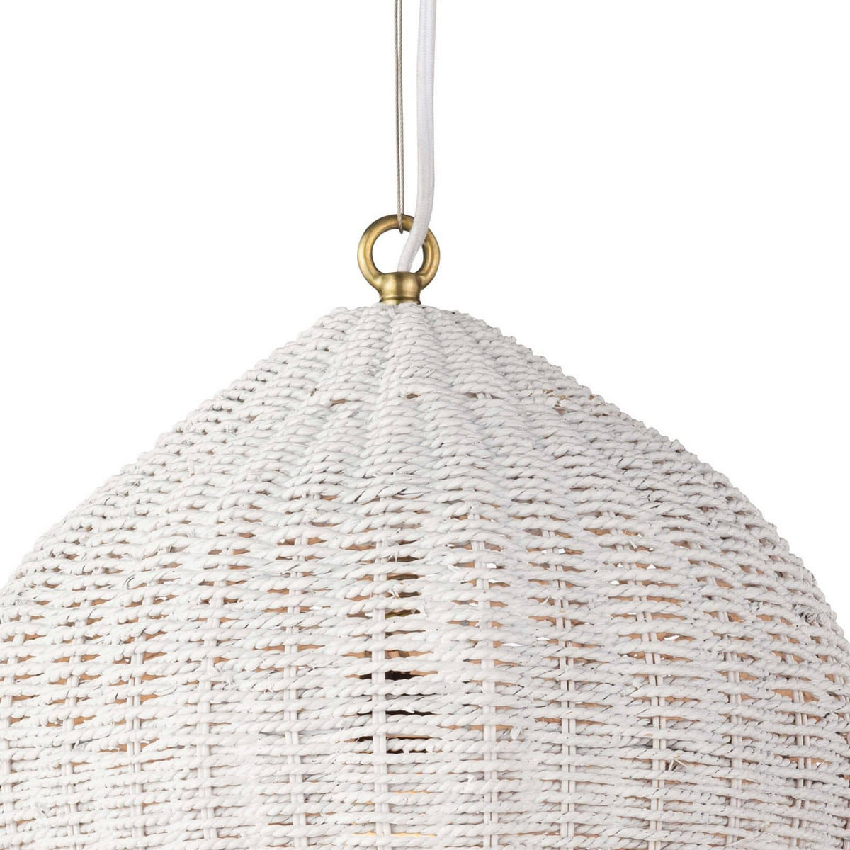 Regina Andrew - 16-1261WT - One Light Pendant - Georgian - White