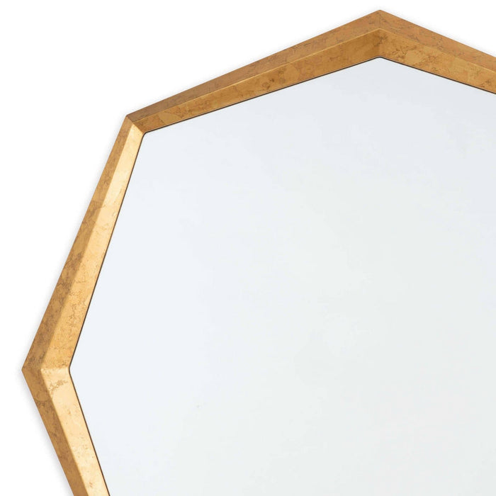 Regina Andrew Mirror from the Hadley collection in Gold Leaf finish