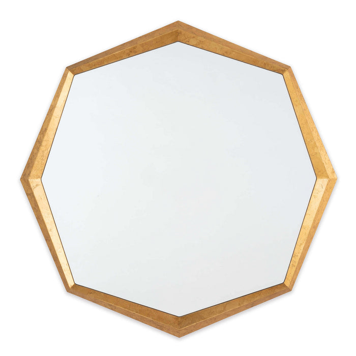 Regina Andrew Mirror from the Hadley collection in Gold Leaf finish